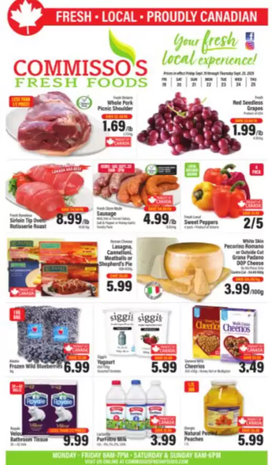 Commisso's Fresh Foods catalogue in Burlington | Weekly flyer  | 2025-09-22T00:00:00.000Z - 2025-09-25T00:00:00.000Z