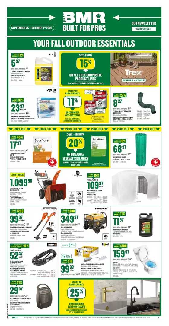 Exclusive deals and bargains