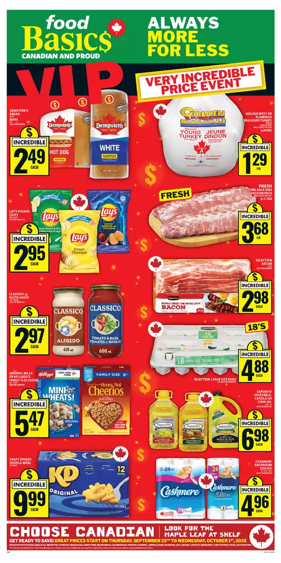 Food Basics catalogue in Sudbury | Great discounts on selected products | 2025-09-25T00:00:00.000Z - 2025-10-01T00:00:00.000Z