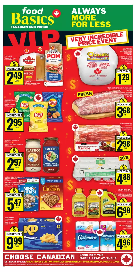 Food Basics catalogue in Sudbury | Current bargains and offers | 2025-09-25T00:00:00.000Z - 2025-10-01T00:00:00.000Z