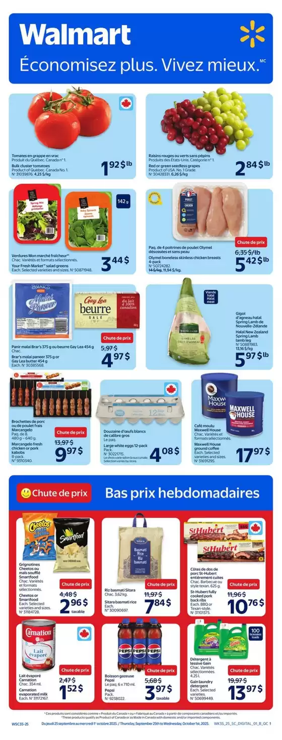 Walmart catalogue in Sudbury | Exclusive bargains | 2025-09-24T00:00:00.000Z - 2025-10-08T00:00:00.000Z
