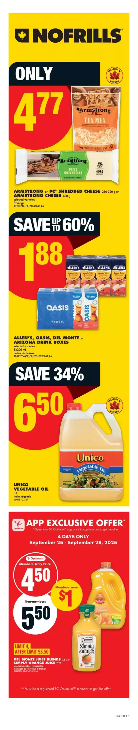 No Frills Weekly ad