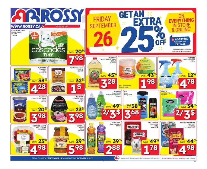 Rossy catalogue in Nanaimo | Great discounts on selected products | 2025-09-25T00:00:00.000Z - 2025-10-01T00:00:00.000Z