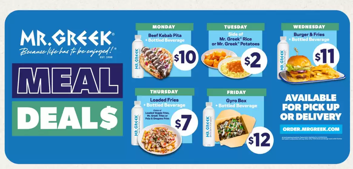 Mr Greek catalogue in Milton | Meal deals  | 2025-09-25T00:00:00.000Z - 2025-10-12T00:00:00.000Z