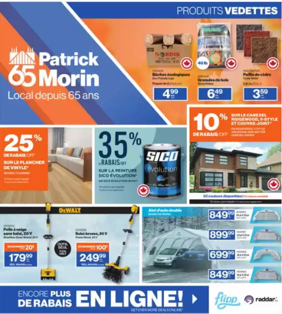 Patrick Morin catalogue in Sault Ste. Marie | Encore plus de rabais en ligne! | 2025-09-26T00:00:00.000Z - 2025-10-01T00:00:00.000Z