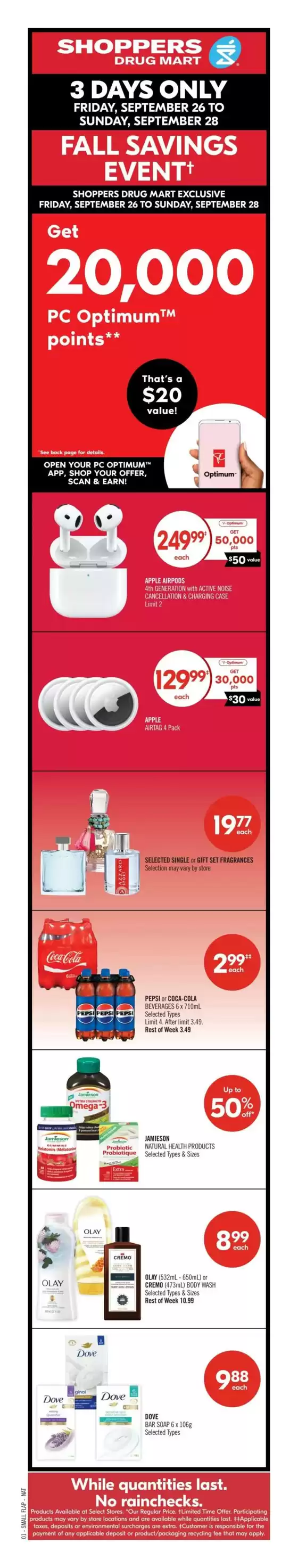 Shoppers Drug Mart catalogue in Charlottetown (Prince Edward Island) | Special offers for you | 2025-09-27T00:00:00.000Z - 2025-10-02T00:00:00.000Z