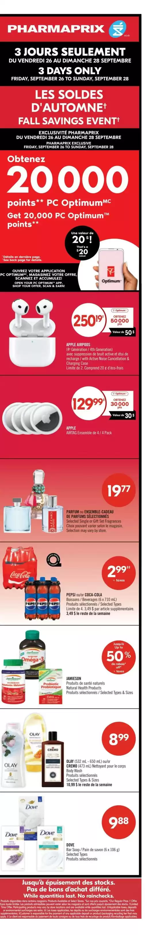 Shoppers Drug Mart catalogue in Charlottetown (Prince Edward Island) | Shoppers Drug Mart Weekly ad | 2025-09-27T00:00:00.000Z - 2025-10-02T00:00:00.000Z