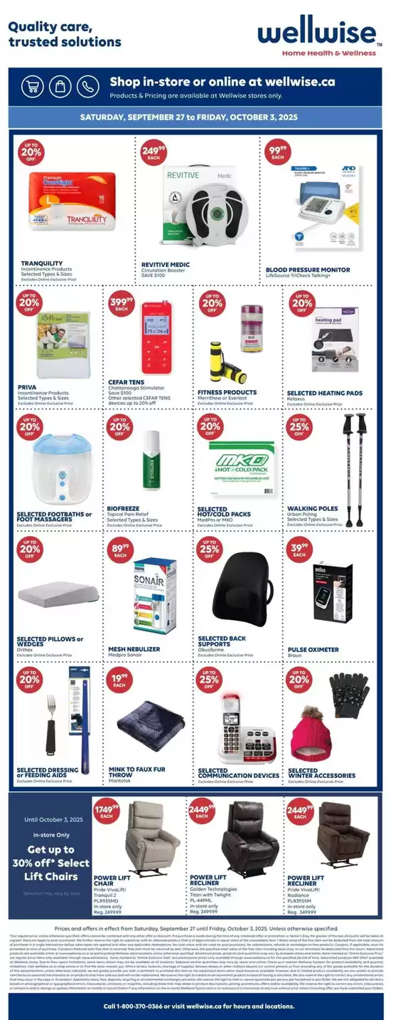 Wide range of offers