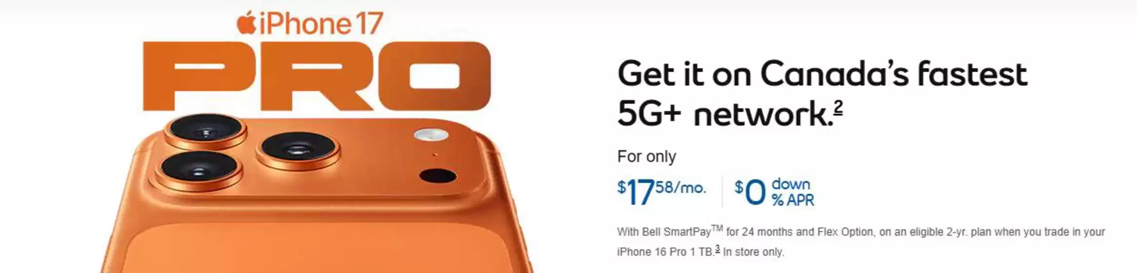 Get it on Canada's fastest 5G+ network.