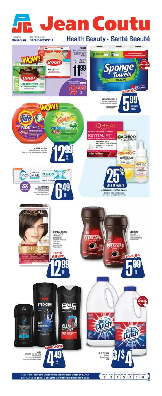 Jean Coutu catalogue in Hubbards | Current deals and offers | 2025-10-02T00:00:00.000Z - 2025-10-08T00:00:00.000Z