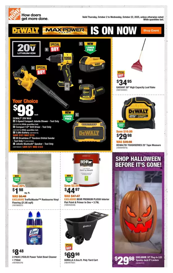 Home Depot catalogue in St. Thomas | Top deals and discounts | 2025-10-02T00:00:00.000Z - 2025-10-22T00:00:00.000Z