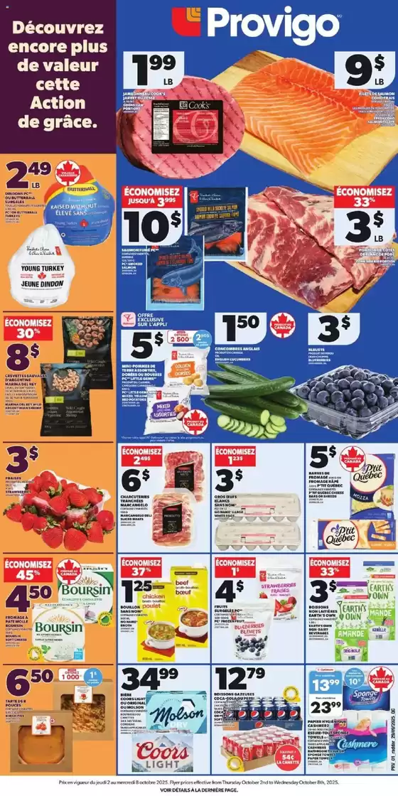 Provigo catalogue in Hubbards | Great discounts on selected products | 2025-10-02T00:00:00.000Z - 2025-10-08T00:00:00.000Z