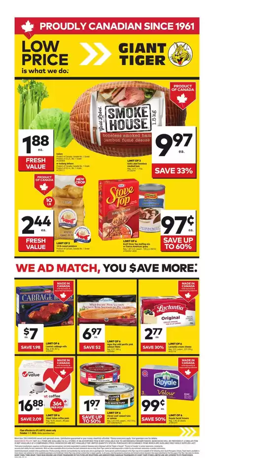 Giant Tiger catalogue in Lethbridge | Our best bargains | 2025-10-01T00:00:00.000Z - 2025-10-07T00:00:00.000Z