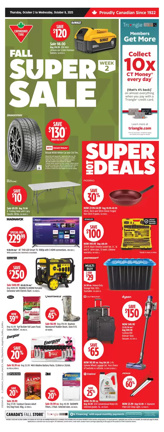 Canadian Tire catalogue in St. Thomas | Our best deals for you | 2025-10-02T00:00:00.000Z - 2025-10-08T00:00:00.000Z