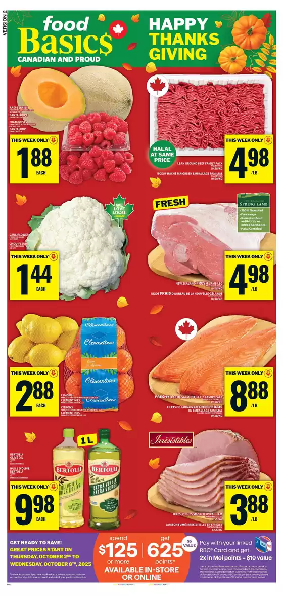 Food Basics catalogue in Moose Jaw | Current special promotions | 2025-10-02T00:00:00.000Z - 2025-10-08T00:00:00.000Z
