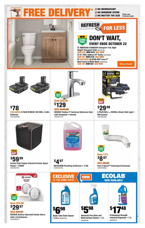 Home Depot catalogue in Red Deer | Our best offers for you | 2025-10-02T00:00:00.000Z - 2025-10-22T00:00:00.000Z