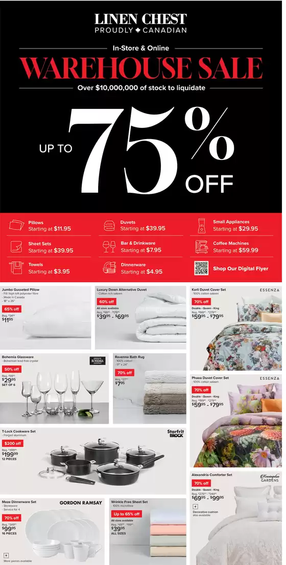 Warehouse sale Up to 75 0/% off