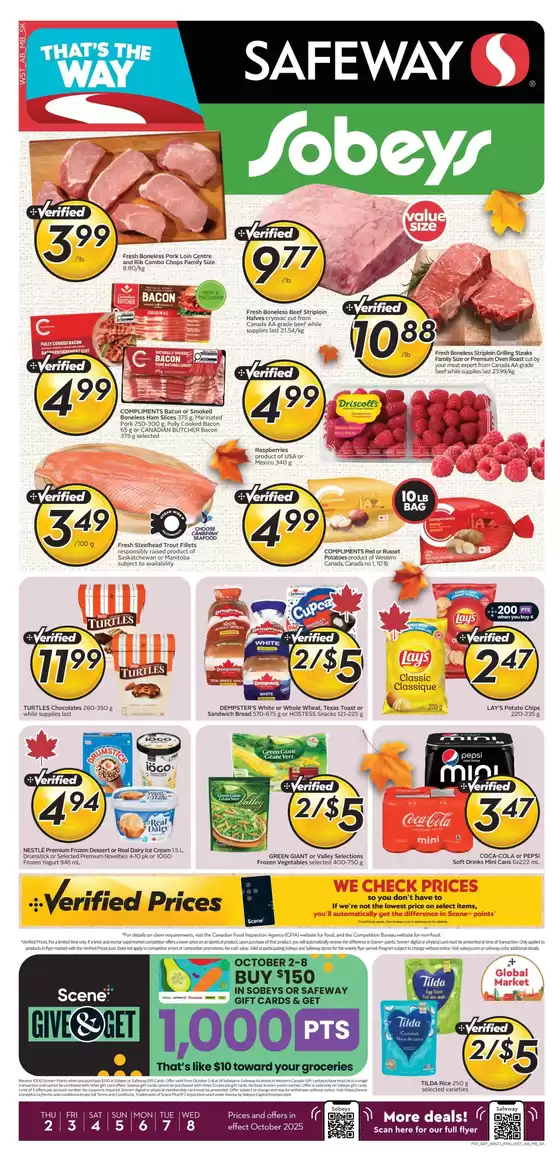 Sobeys catalogue in Mississauga | Our best offers for you | 2025-10-02T00:00:00.000Z - 2025-10-08T00:00:00.000Z