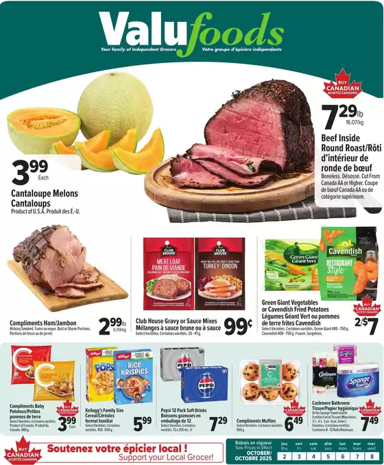 ValuFoods catalogue in Dryden |  Valufoods Flyer October 2 to 8 | 2025-10-02T00:00:00.000Z - 2025-10-08T00:00:00.000Z