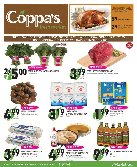 Coppa's catalogue in Dryden | Weekly Flyer | 2025-10-02T00:00:00.000Z - 2025-10-15T00:00:00.000Z