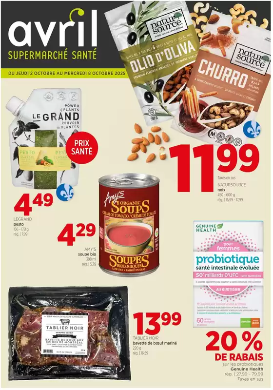 Avril catalogue in Dryden | Circulaire Up 2 October to 8October 2025 | 2025-10-02T00:00:00.000Z - 2025-10-08T00:00:00.000Z