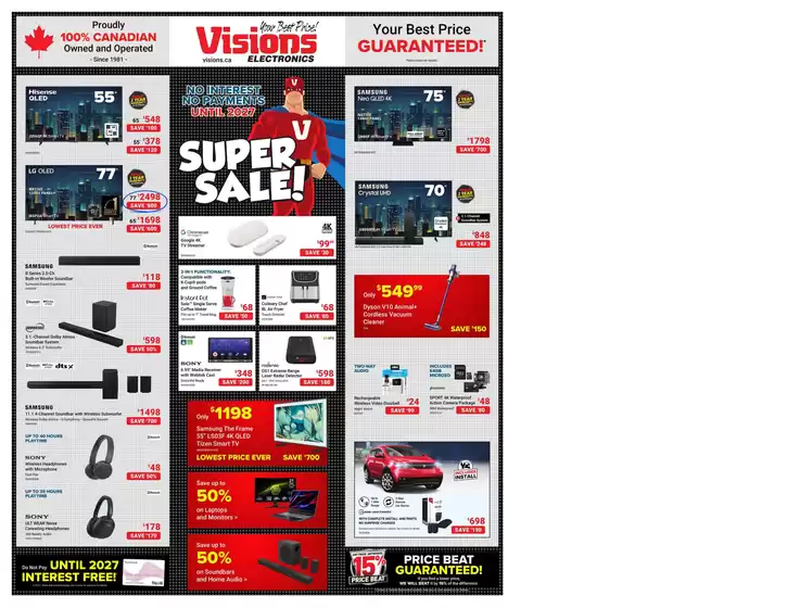 Visions Electronics catalogue in Fredericton | Flyer | 2025-10-03T00:00:00.000Z - 2025-10-09T00:00:00.000Z