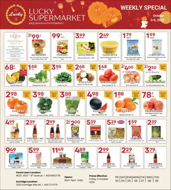 Lucky Supermarket catalogue in Whitecourt | Calgary weekly specials  | 2025-10-03T00:00:00.000Z - 2025-10-09T00:00:00.000Z