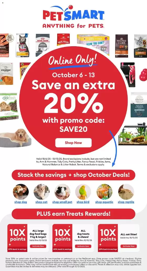 Petsmart catalogue in Middleton | Top deals and discounts | 2025-10-06T00:00:00.000Z - 2025-10-13T00:00:00.000Z