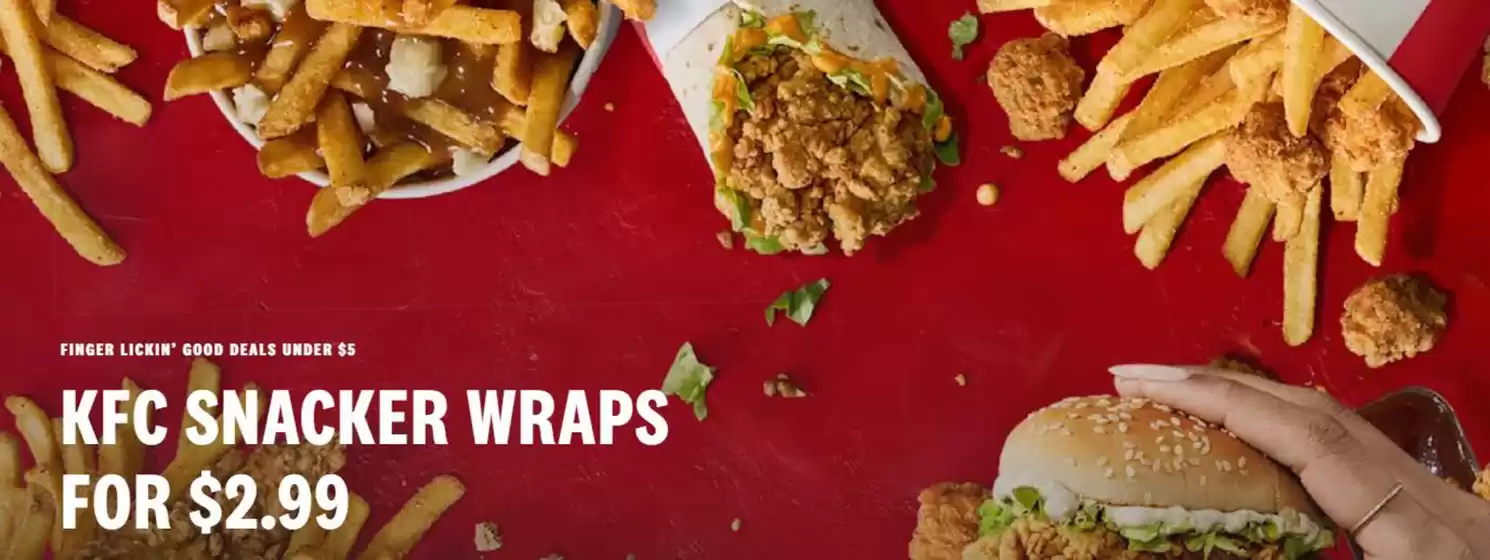KFC deals from $2.99