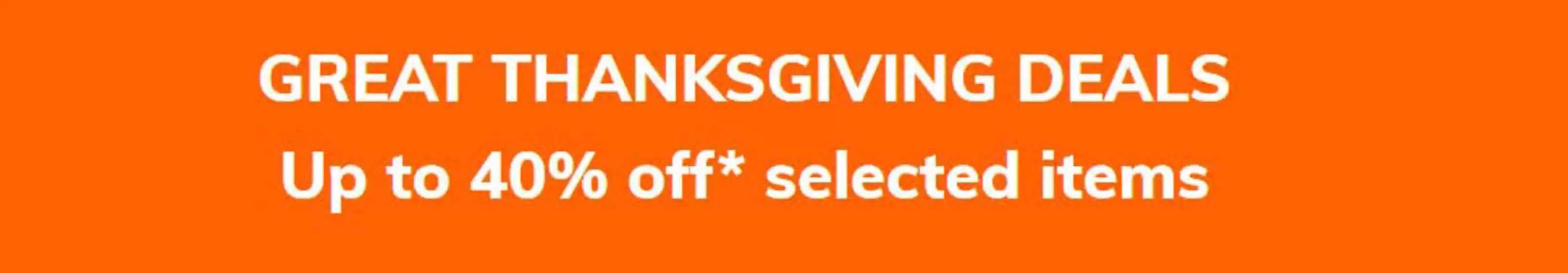 Great thanksgiving deals 