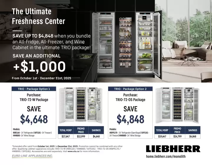 Liebherr trio package deal