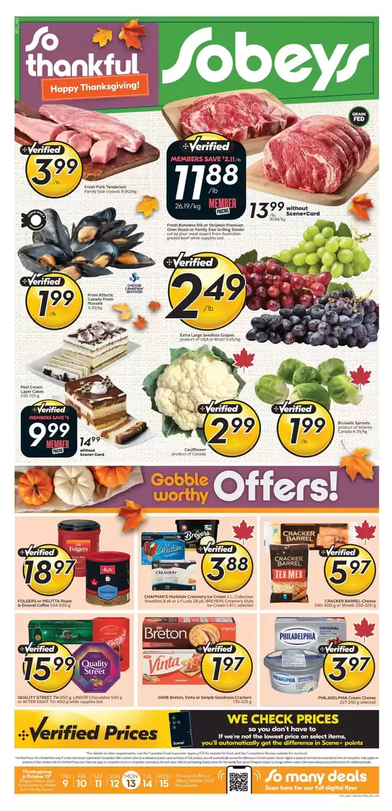 Sobeys catalogue in Owen Sound | Our best deals for you | 2025-10-09T00:00:00.000Z - 2025-10-15T00:00:00.000Z