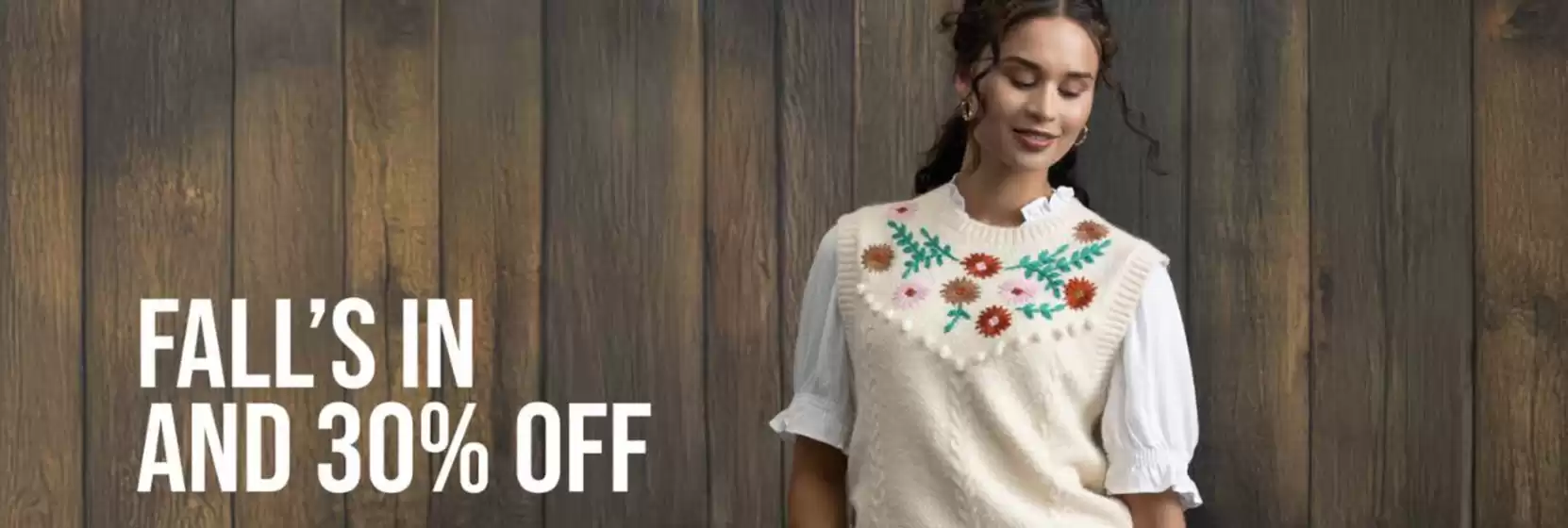 Fall's 30% off 