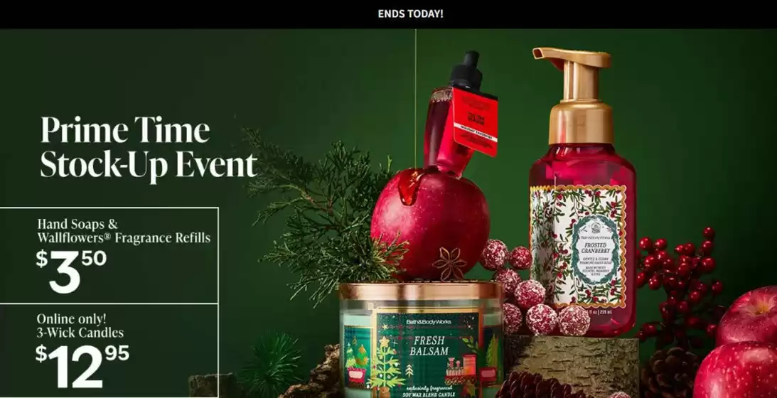 Prime time stock up event 