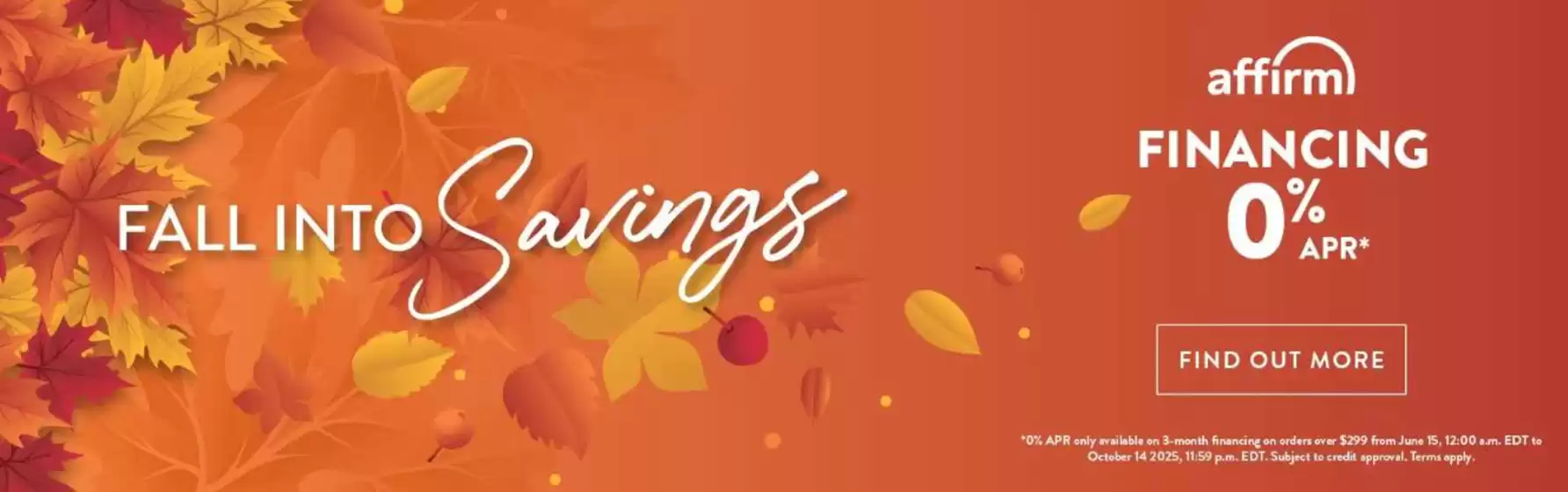 Fall into savings 