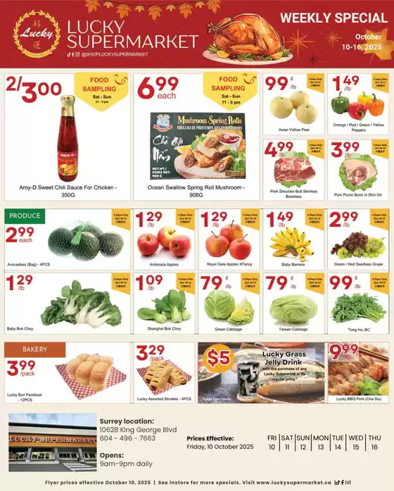 Lucky Supermarket catalogue in Deep River | Surrey Weekly Specials | 2025-10-10T00:00:00.000Z - 2025-10-16T00:00:00.000Z