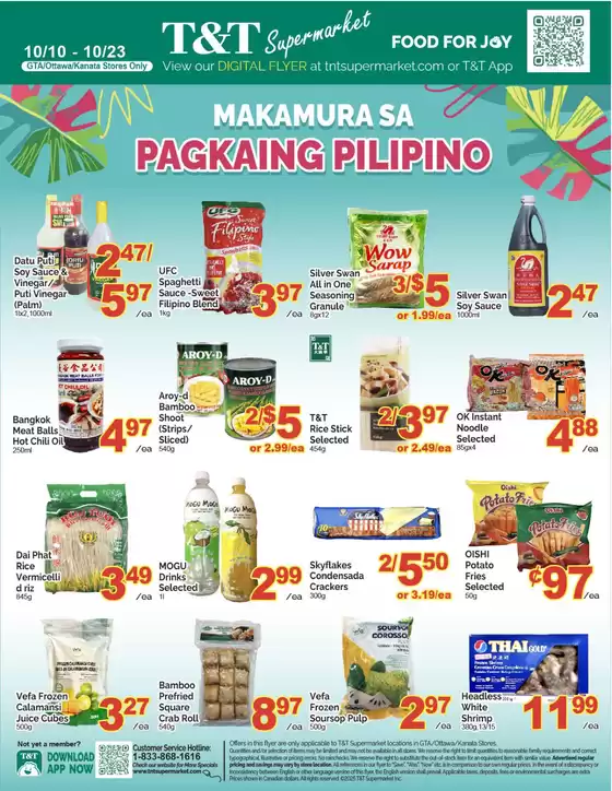 Current special promotions