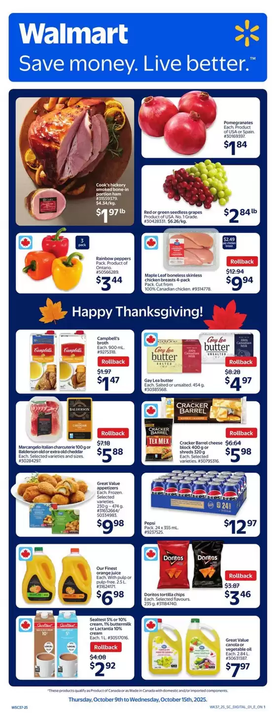Walmart catalogue in Montreal | Walmart flyer | 2025-10-10T00:00:00.000Z - 2025-10-24T00:00:00.000Z
