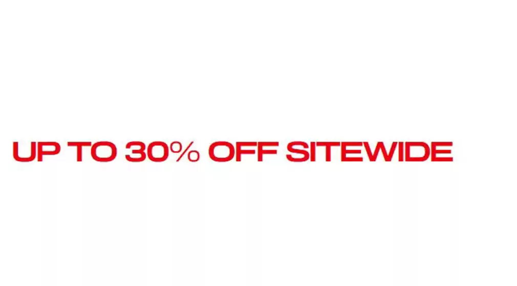 Up to 30% off 