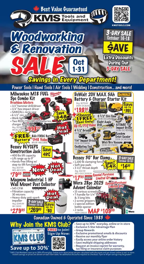 KMS Tools 2510 October Flyer