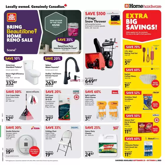 Home Hardware catalogue in Trail | Exclusive bargains | 2025-10-14T00:00:00.000Z - 2025-10-28T00:00:00.000Z
