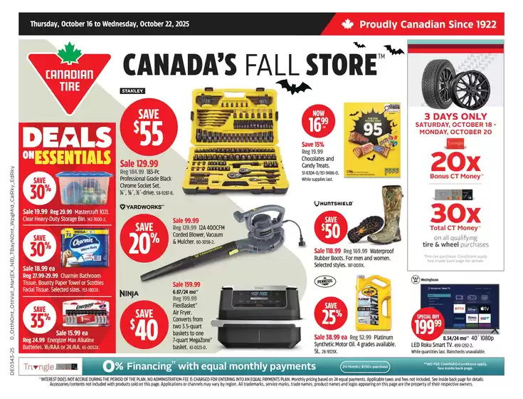 Canadian Tire catalogue in Saint-Hyacinthe | New offers to discover | 2025-10-16T00:00:00.000Z - 2025-10-22T00:00:00.000Z