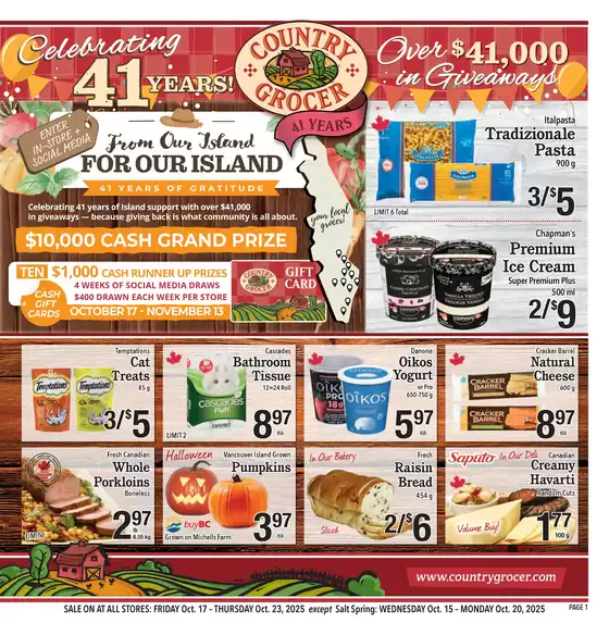 Country Grocer catalogue in Saint-Georges | Exclusive bargains | 2025-10-15T00:00:00.000Z - 2025-10-29T00:00:00.000Z