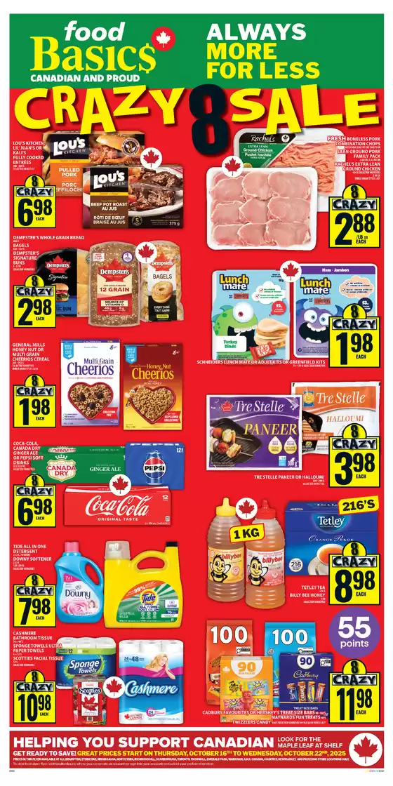 Food Basics catalogue in Markham | Top deals for all customers | 2025-10-16T00:00:00.000Z - 2025-10-22T00:00:00.000Z