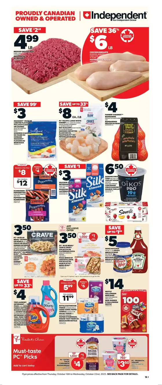 Independent Grocer catalogue in Moosomin | Exclusive bargains | 2025-10-16T00:00:00.000Z - 2025-10-22T00:00:00.000Z