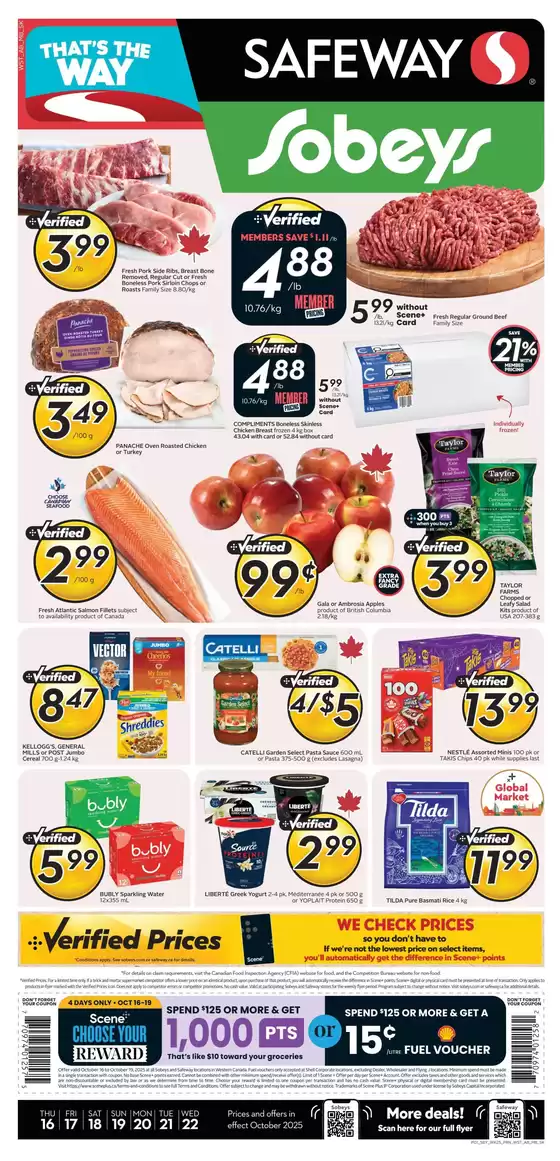Sobeys catalogue in Moosomin | Discover attractive offers | 2025-10-16T00:00:00.000Z - 2025-10-22T00:00:00.000Z