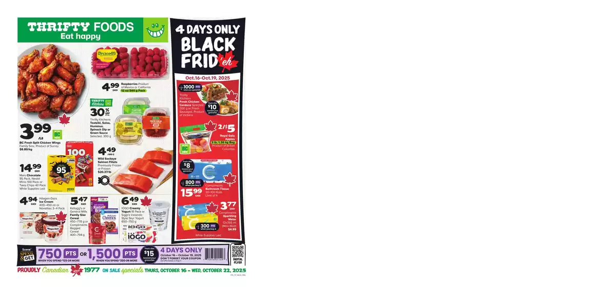 Thrifty Foods catalogue in Moosomin | Great offer for bargain hunters | 2025-10-16T00:00:00.000Z - 2025-10-22T00:00:00.000Z