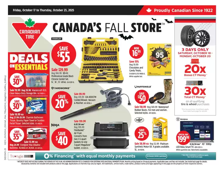 Canadian Tire catalogue in Markham | Discounts and promotions | 2025-10-17T00:00:00.000Z - 2025-10-23T00:00:00.000Z