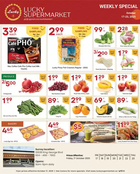 Surrey weekly Specials