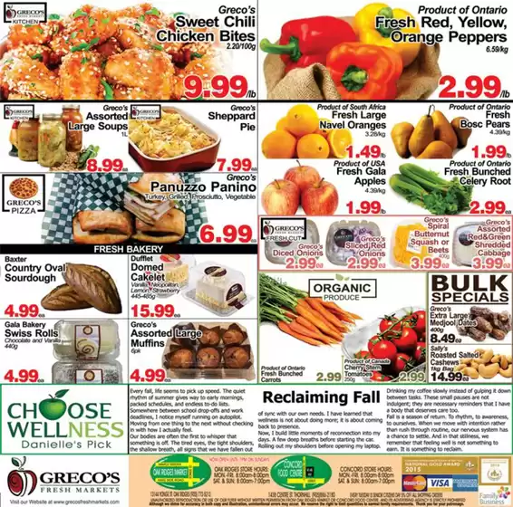 Greco's Fresh Market Flyer October 17 to 30